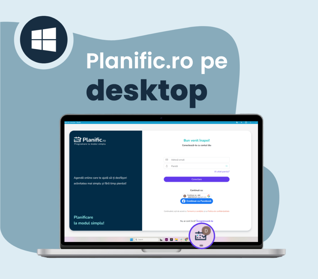 Instalare aplicație Planific.ro pe Desktop
