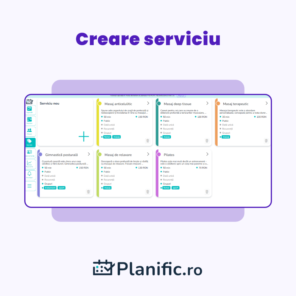 Creare serviciu